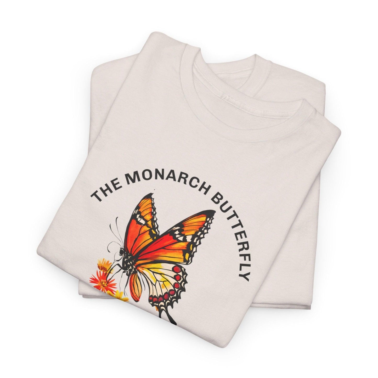 Camiseta unisex de algodón pesado: "La colección Mariposa Monarca"