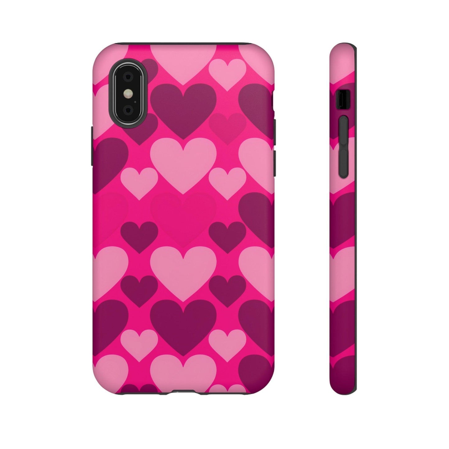 Tough Phone Case :" Eclectic Elegance Phone Case Collection" ( Hearts patterns)