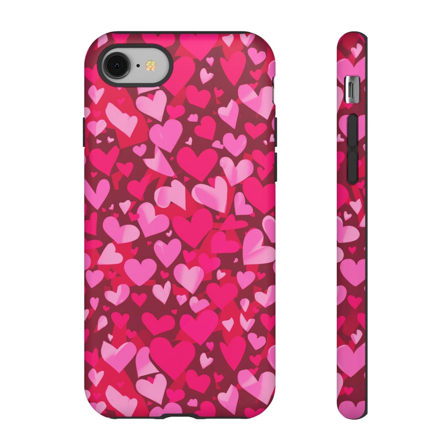 Tough Phone Case :" Eclectic Elegance Phone Case Collection" ( Hearts patterns)