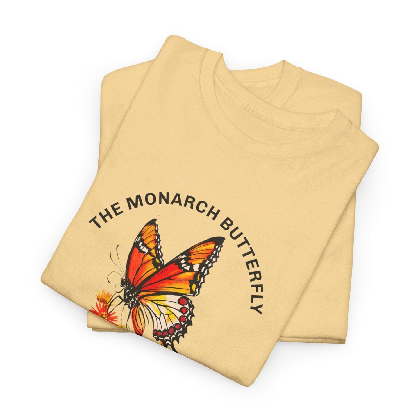 Camiseta unisex de algodón pesado: "La colección Mariposa Monarca"