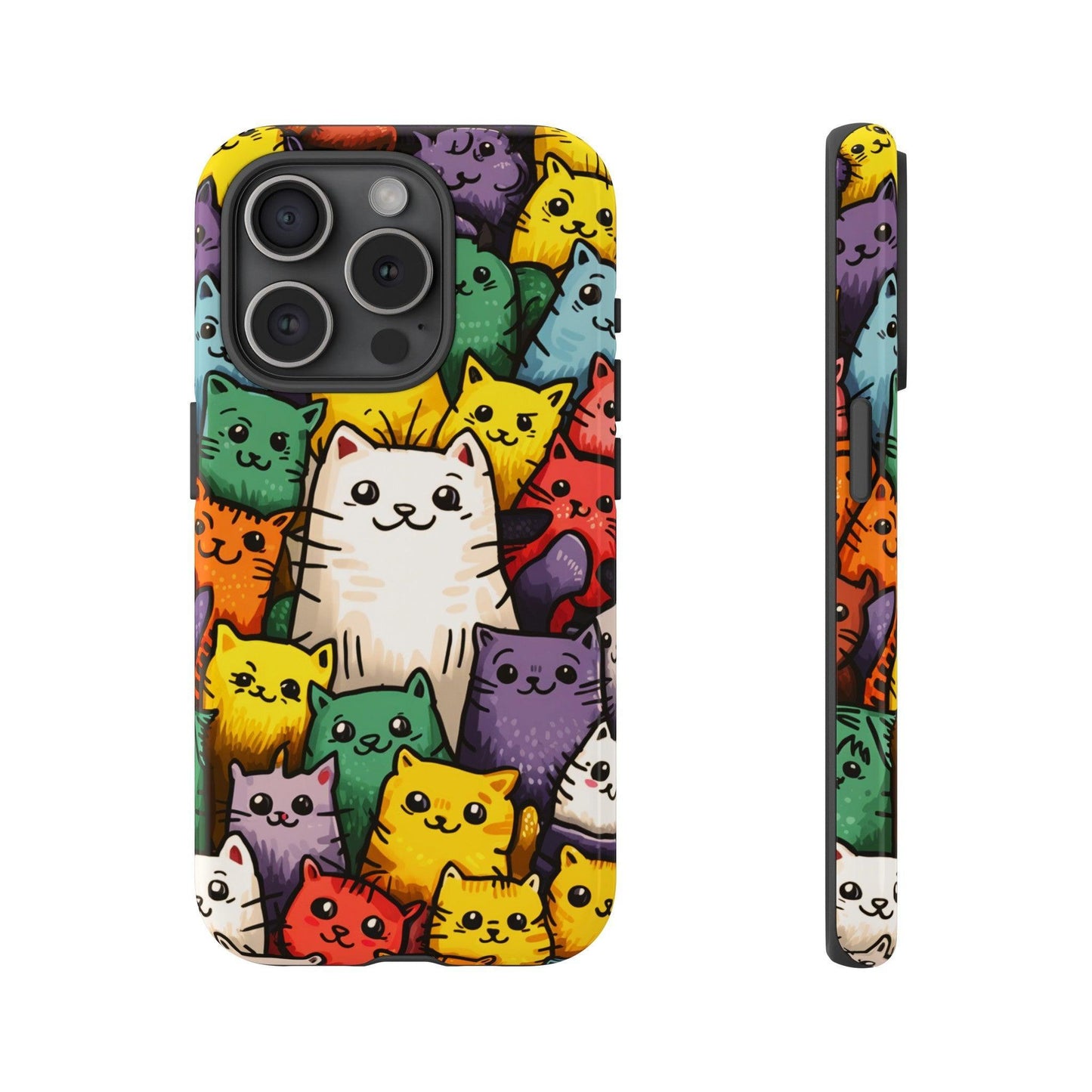 Cat Lovers Collection Tough Cellphone Case - Cosmic Creations by Karen