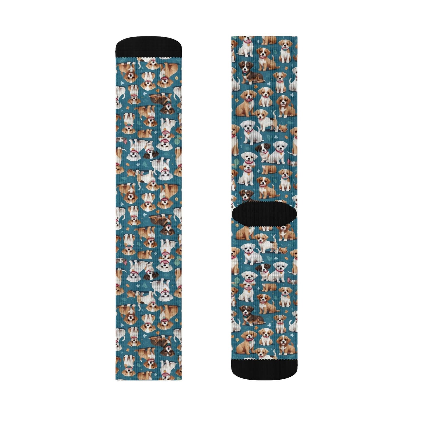 Pawsitively Cute Crew Socks | Everyday wear, lounging, perfect gift for dog lovers - Cosmic Creations by Karen