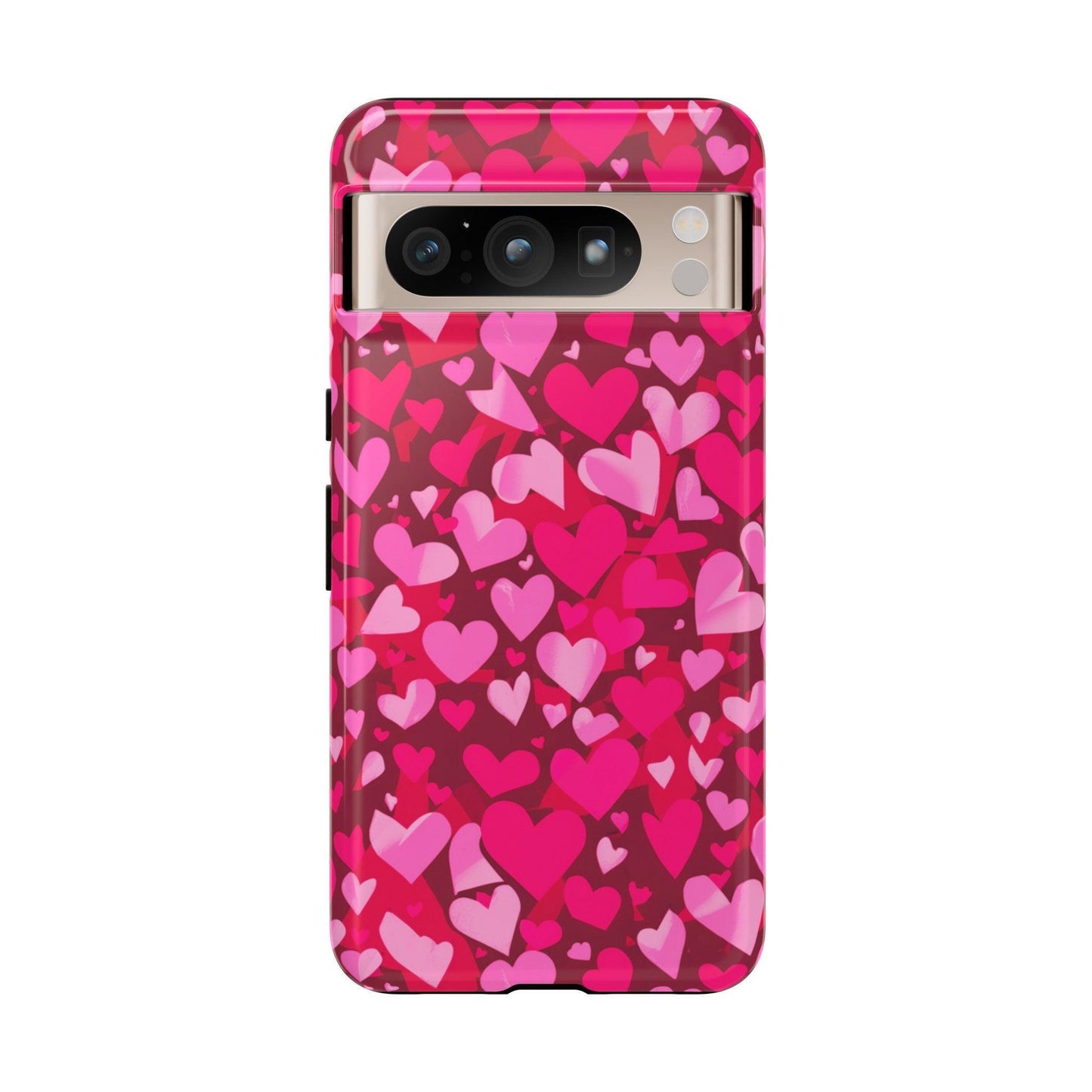 Tough Phone Case :" Eclectic Elegance Phone Case Collection" ( Hearts patterns)