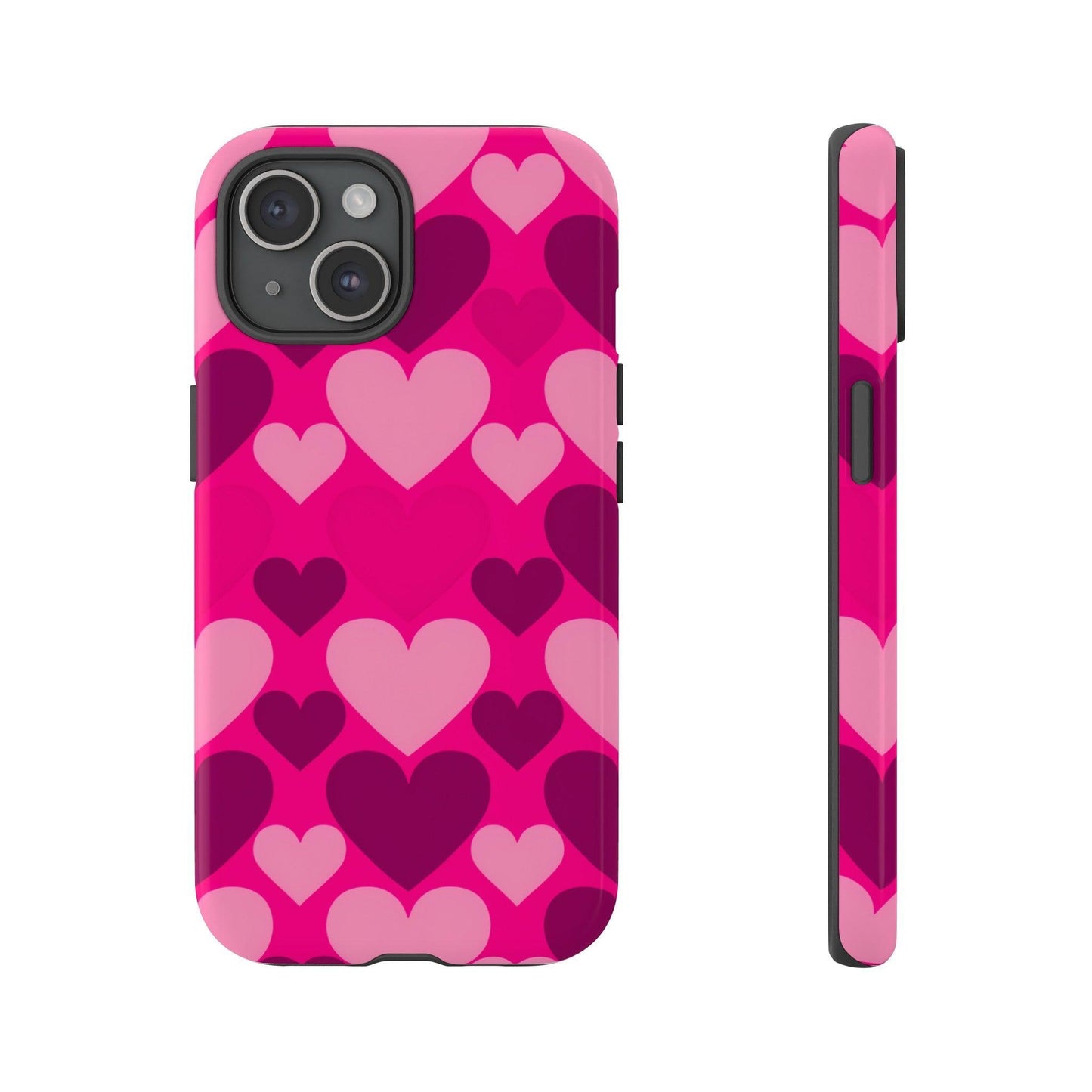 Tough Phone Case :" Eclectic Elegance Phone Case Collection" ( Hearts patterns)