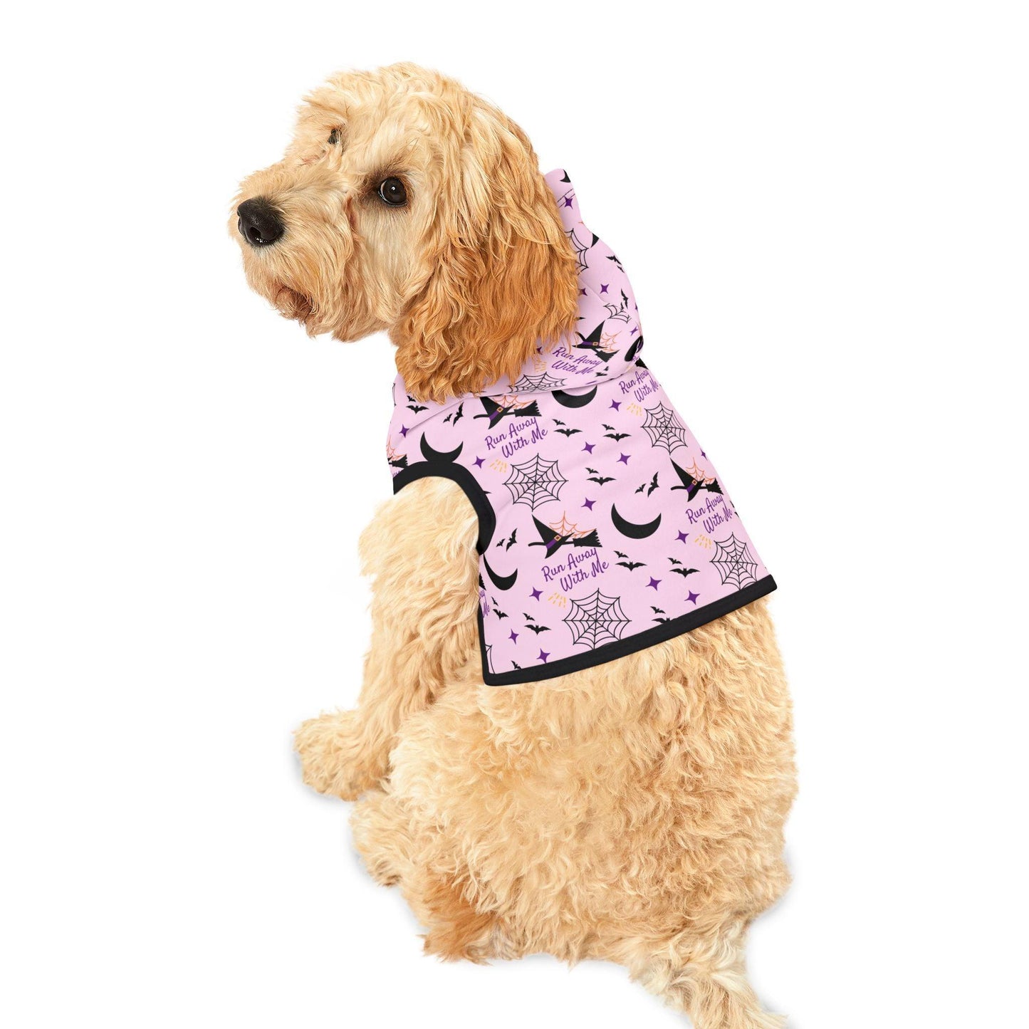 Pink Halloween Pet Hoodie - Cosmic Creations by Karen