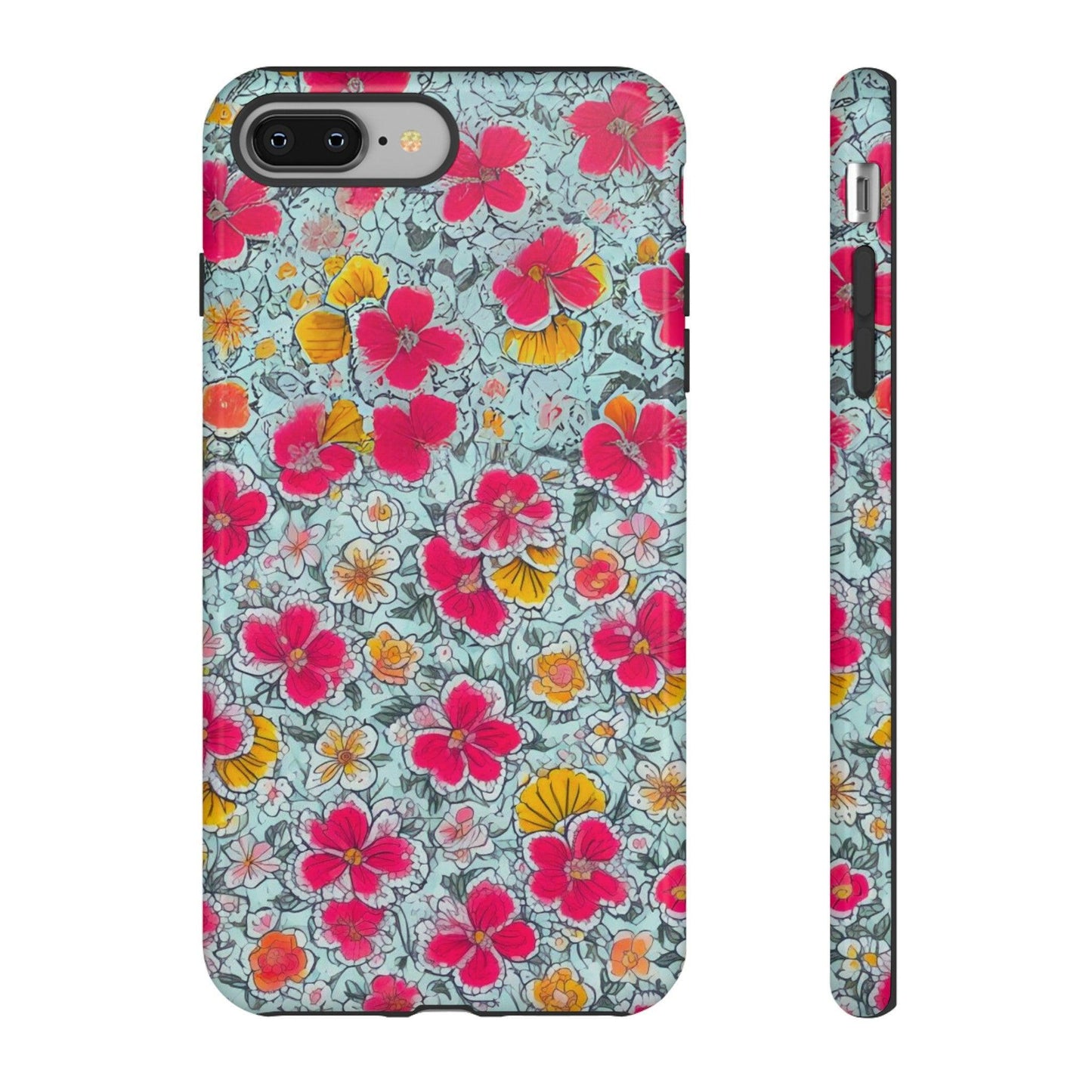 Tough Cellphone Case :" Eclectic Elegance Phone Case Collection" ( Floral patterns)