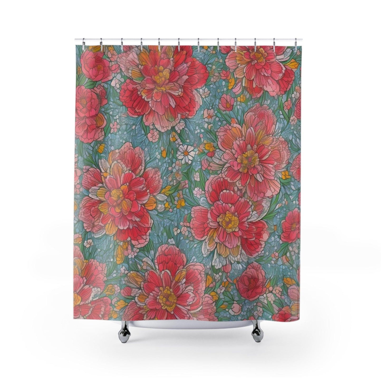 Elegant Shower Curtains Collection ( Flowers ) - Cosmic Creations by Karen