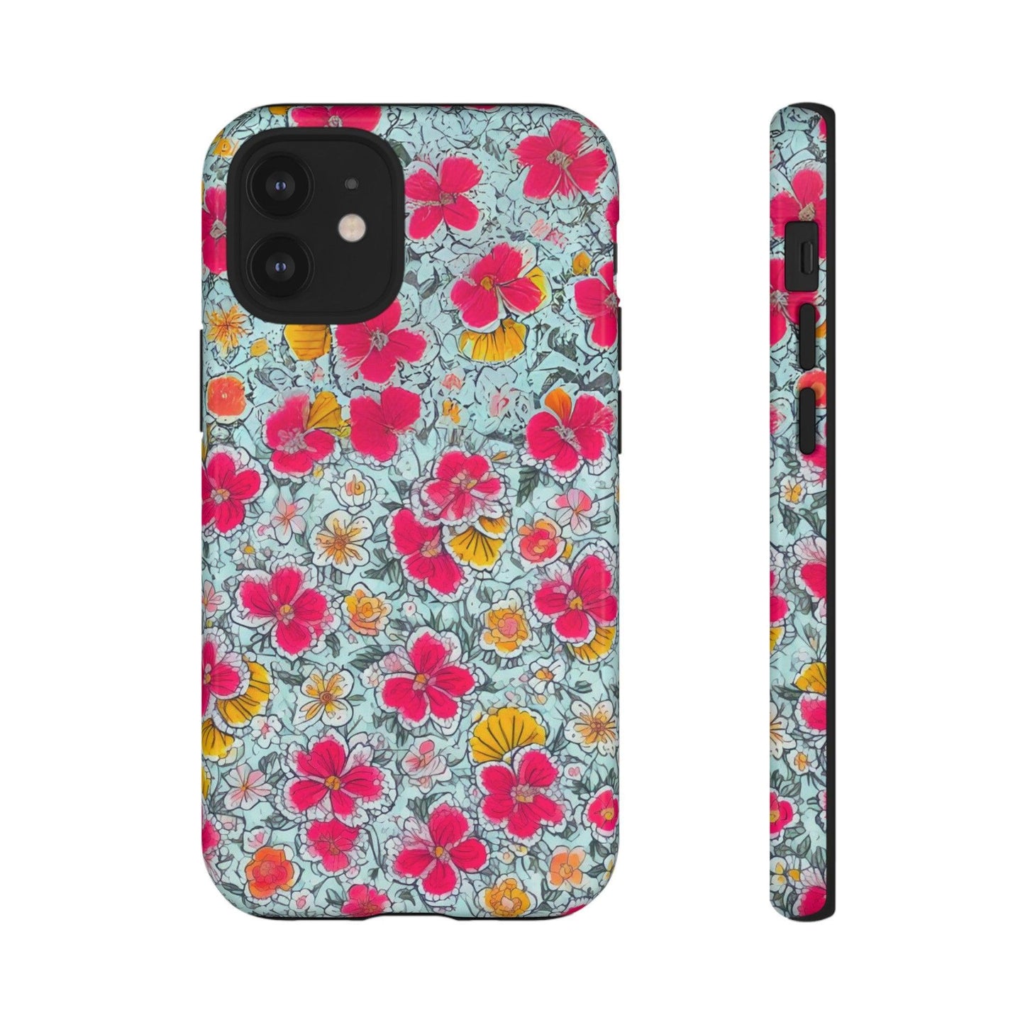 Tough Cellphone Case :" Eclectic Elegance Phone Case Collection" ( Floral patterns)