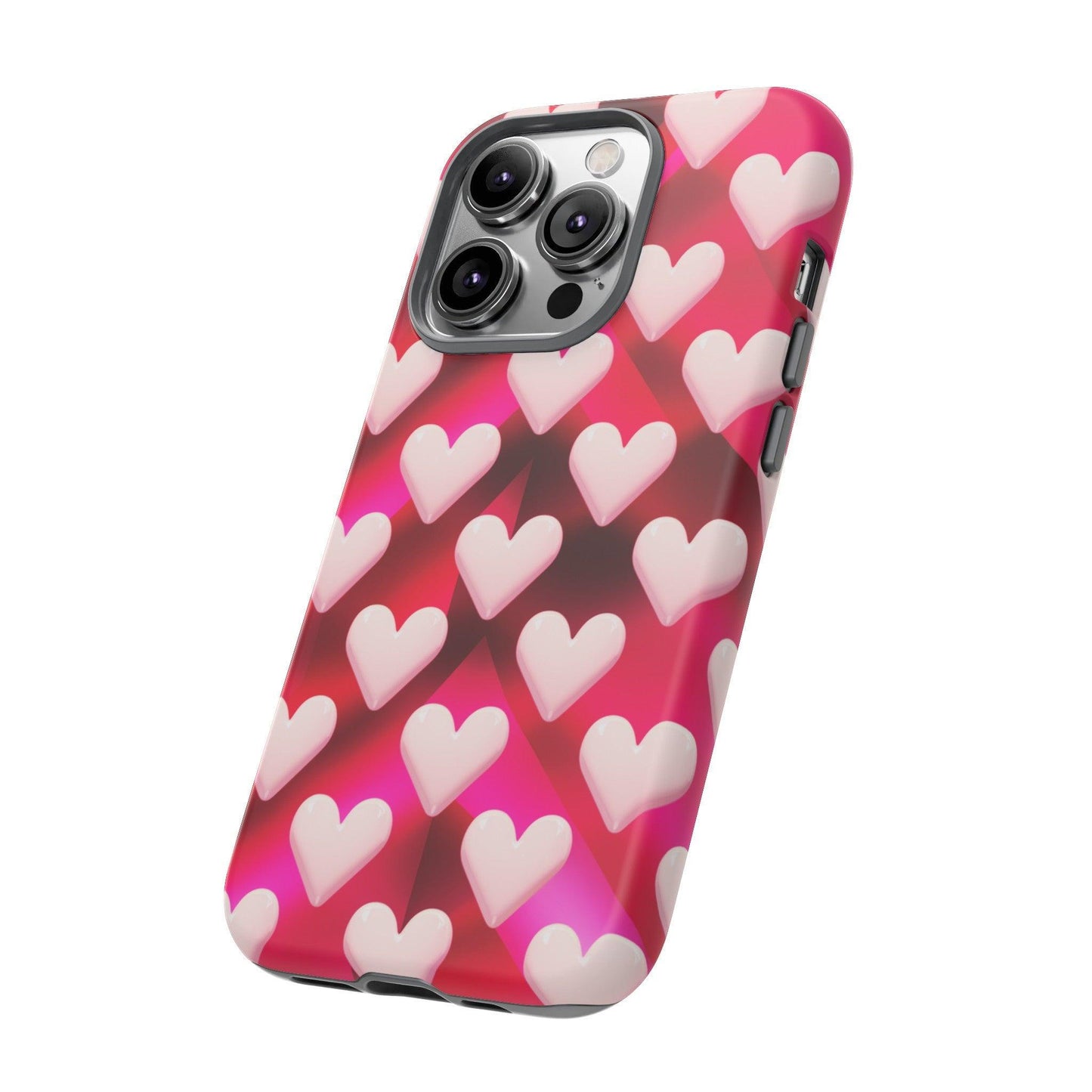 Tough Cellphone Case :" Eclectic Elegance Phone Case Collection" ( Hearts patterns)