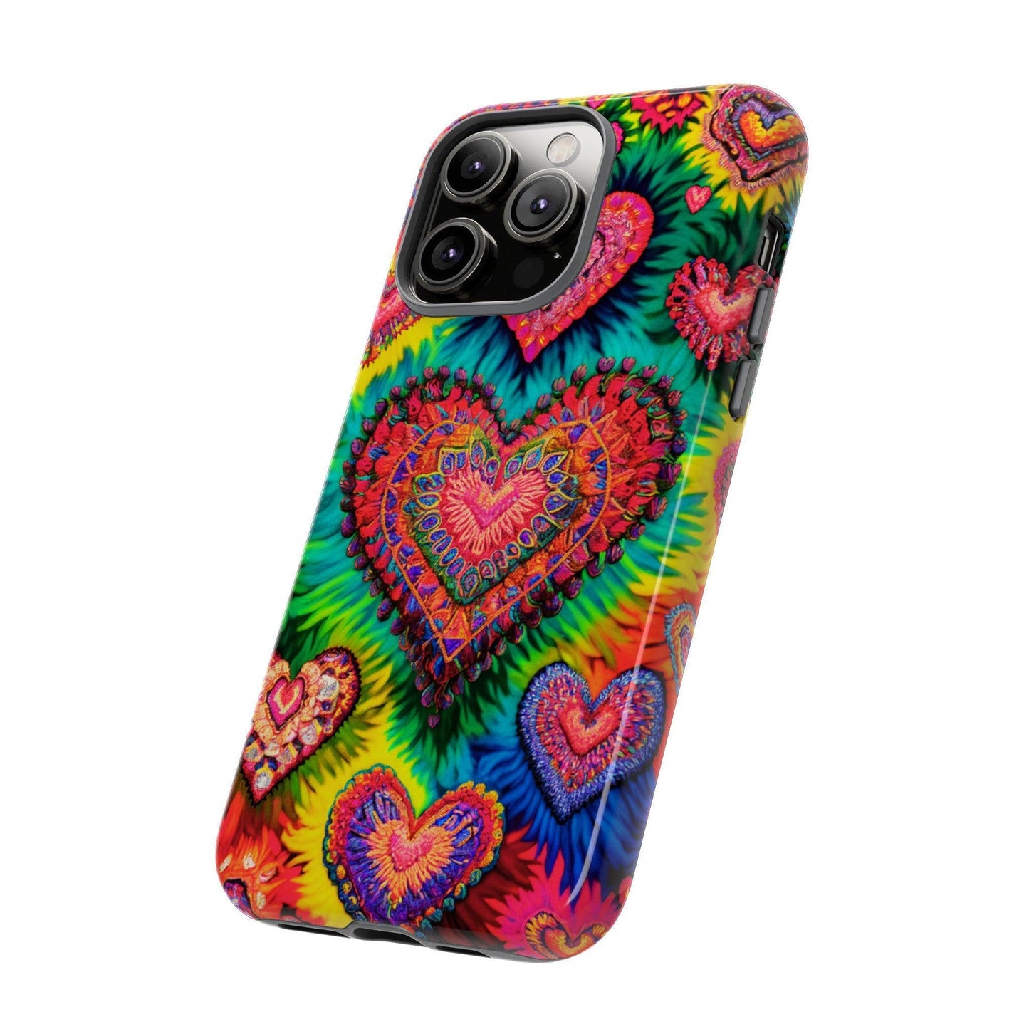 Tough Phone Case :" Eclectic Elegance Phone Case Collection" ( Hearts patterns)