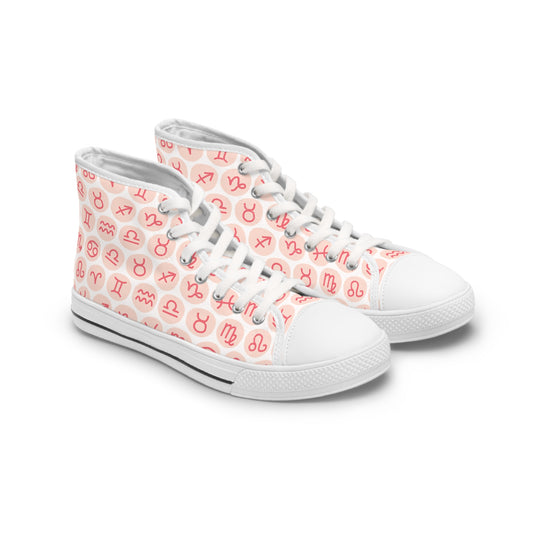 Awesome Zodiac Signs Design High Top Sneakers