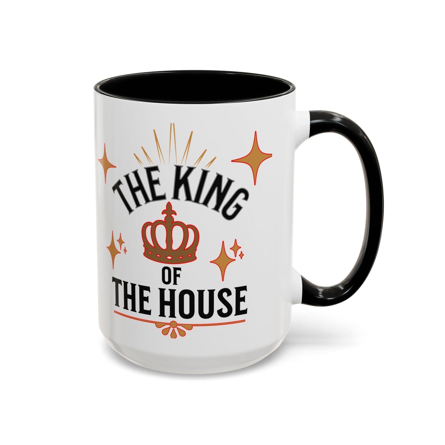 Royal Accent Coffee Mug   (11, 15oz)  " Dad, The King of the House Collection"