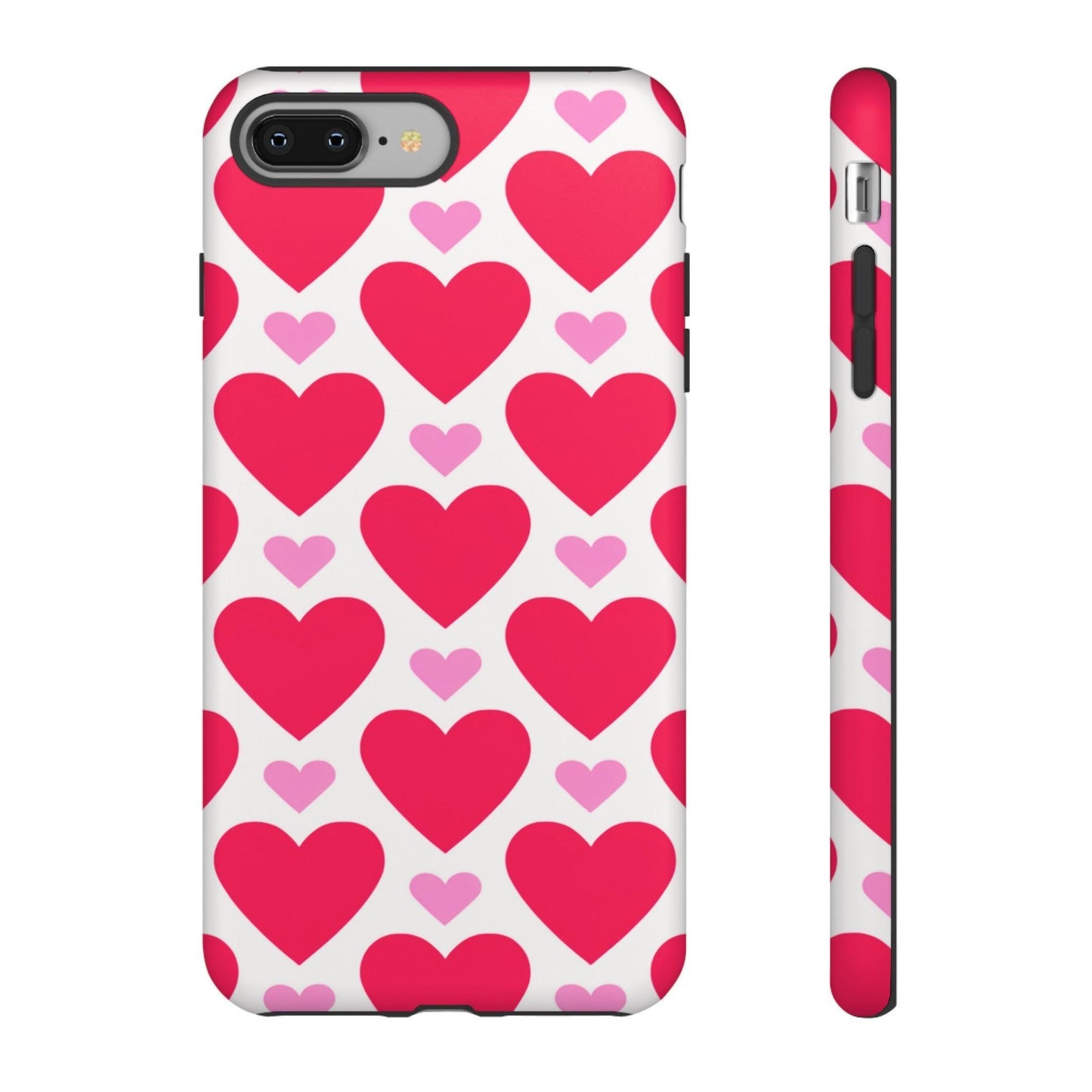 Tough Phone Case :" Eclectic Elegance Phone Case Collection" ( Hearts patterns)