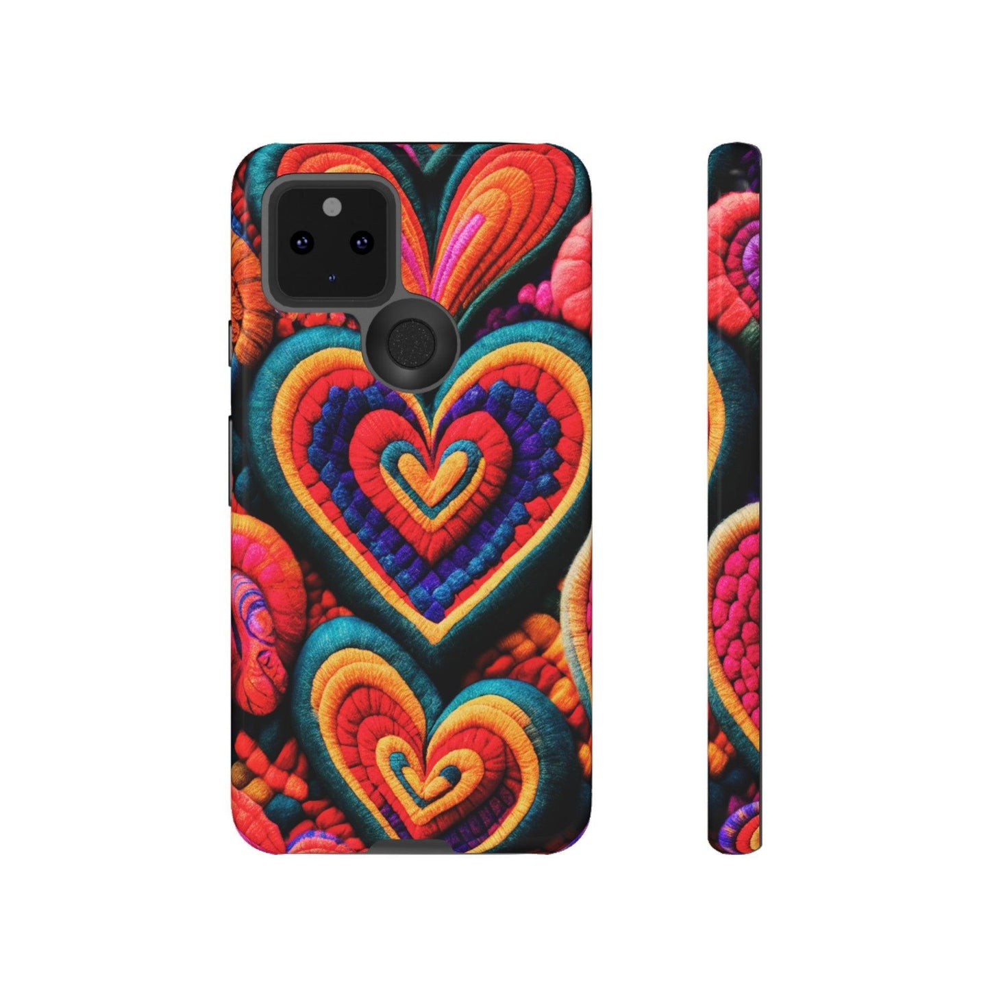 Tough Phone Case :" Eclectic Elegance Phone Case Collection" ( Hearts patterns)