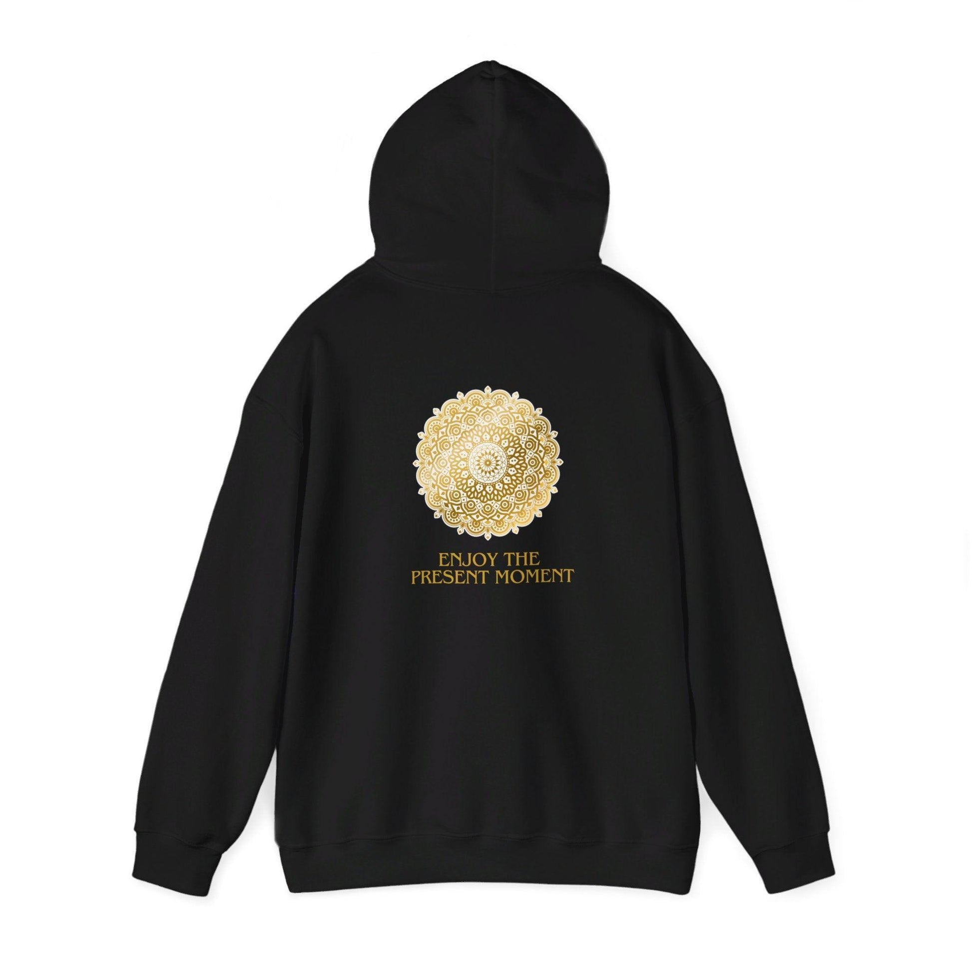 Enjoy the Present Moment & Be Grateful Unisex Heavy Blend™ Hooded Sweatshirt: - Cosmic Creations by Karen