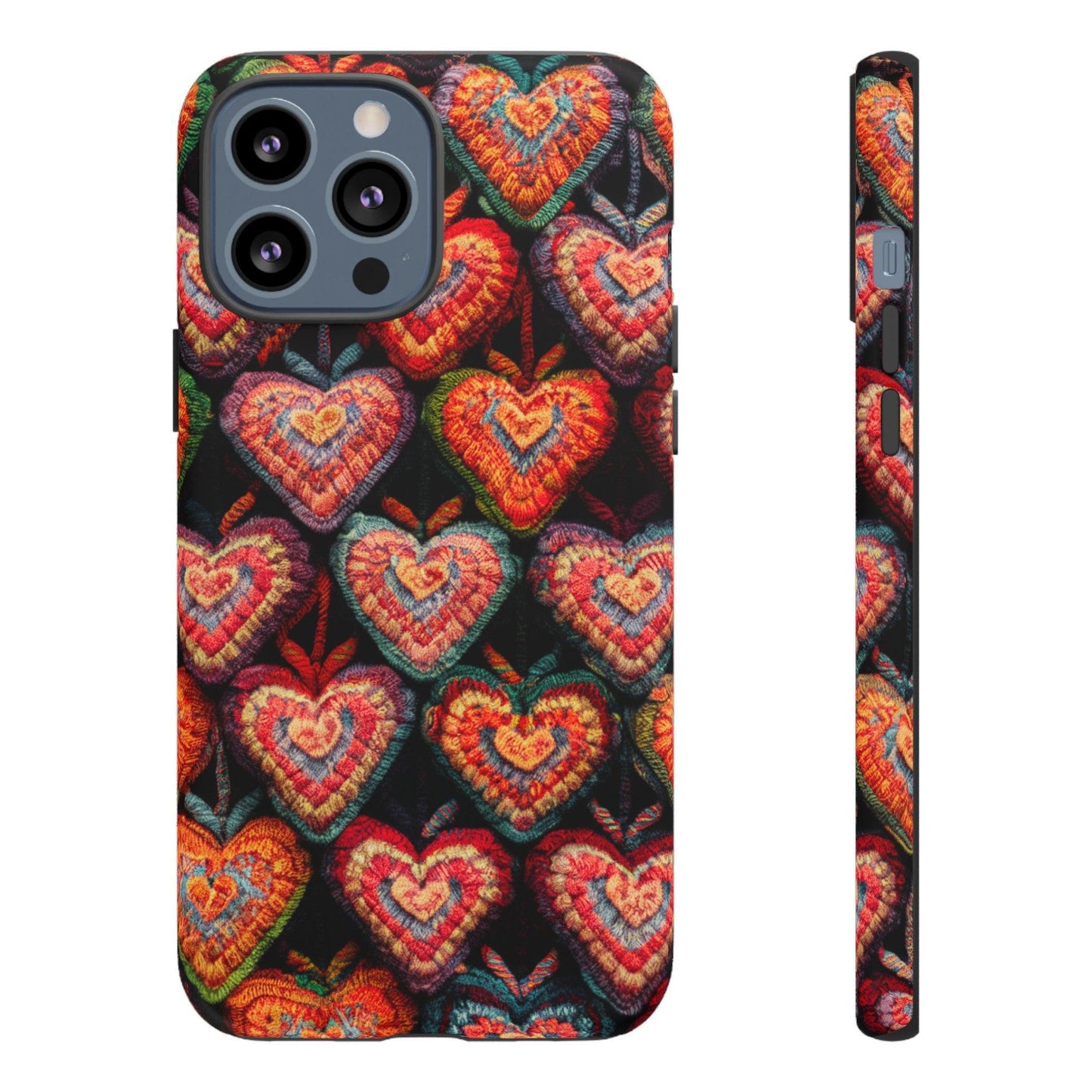 Tough Phone Case :" Eclectic Elegance Phone Case Collection" ( Hearts patterns)