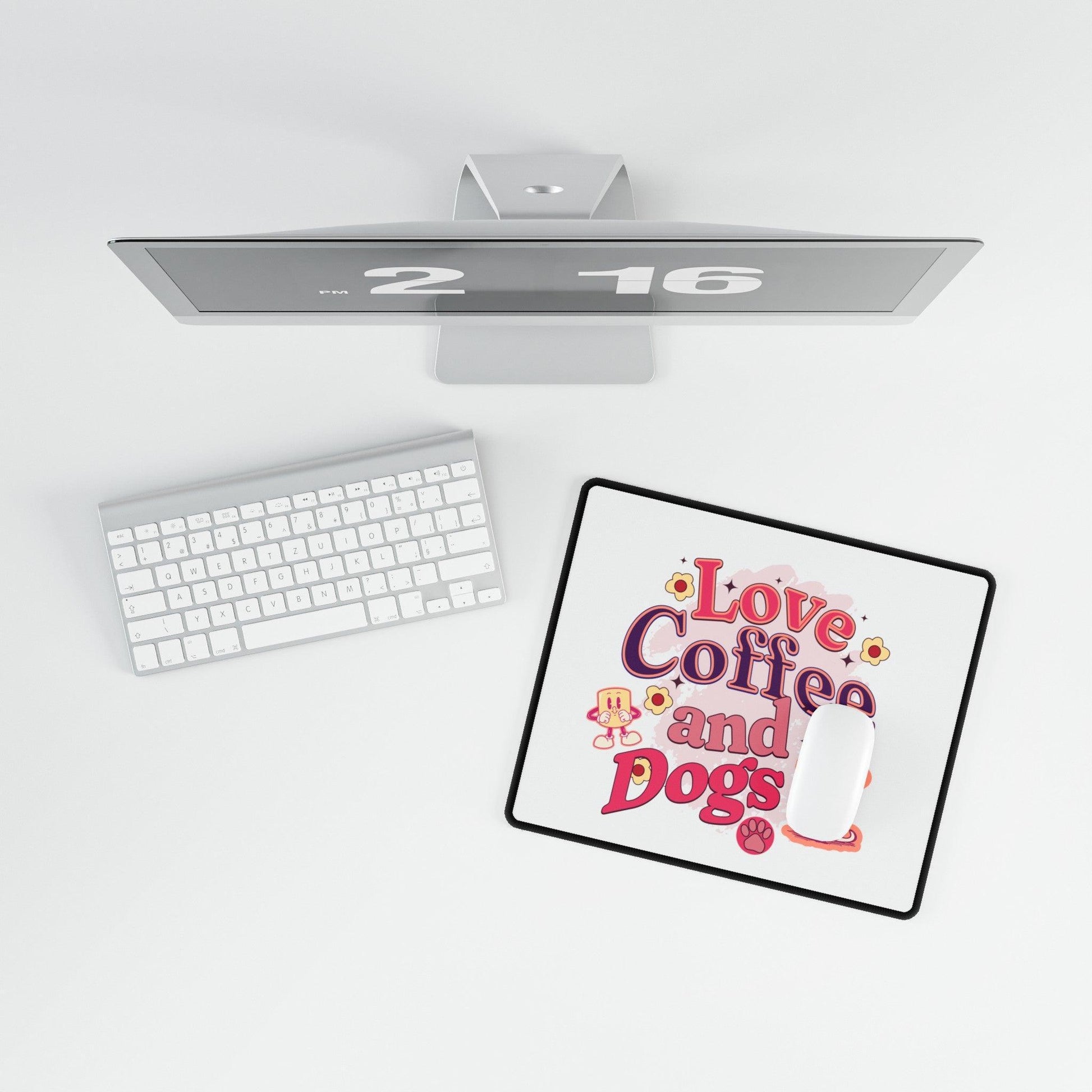 Puppy Love Desk Mat | Work, gaming, home office, perfect gift for dog lovers - Cosmic Creations by Karen