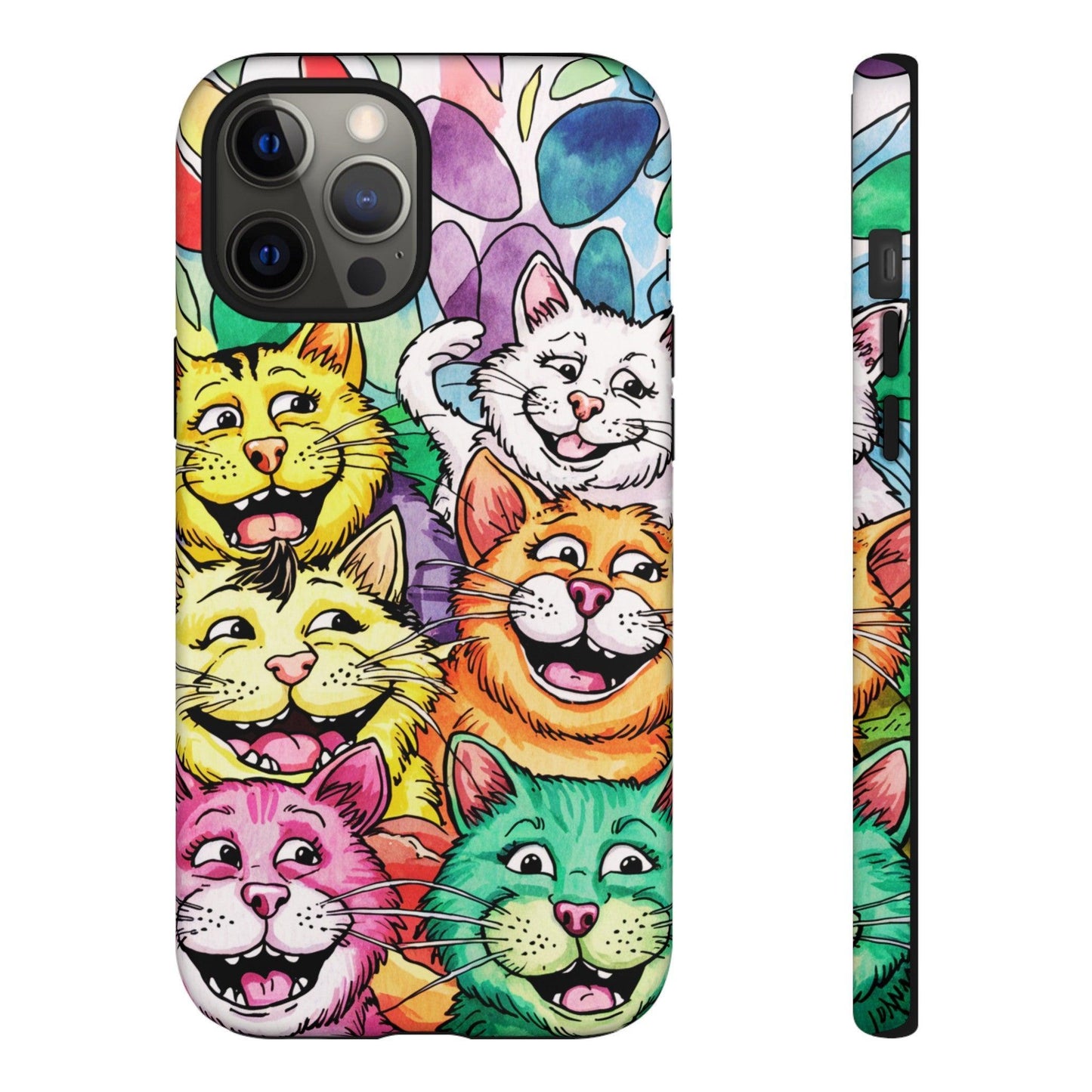 Cat Lovers Collection Tough Cellphone Case - Cosmic Creations by Karen