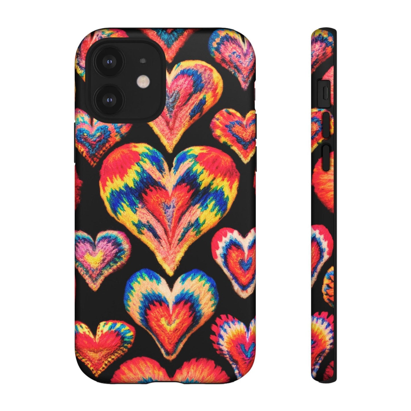 Tough Phone Case :" Eclectic Elegance Phone Case Collection" ( Hearts patterns)