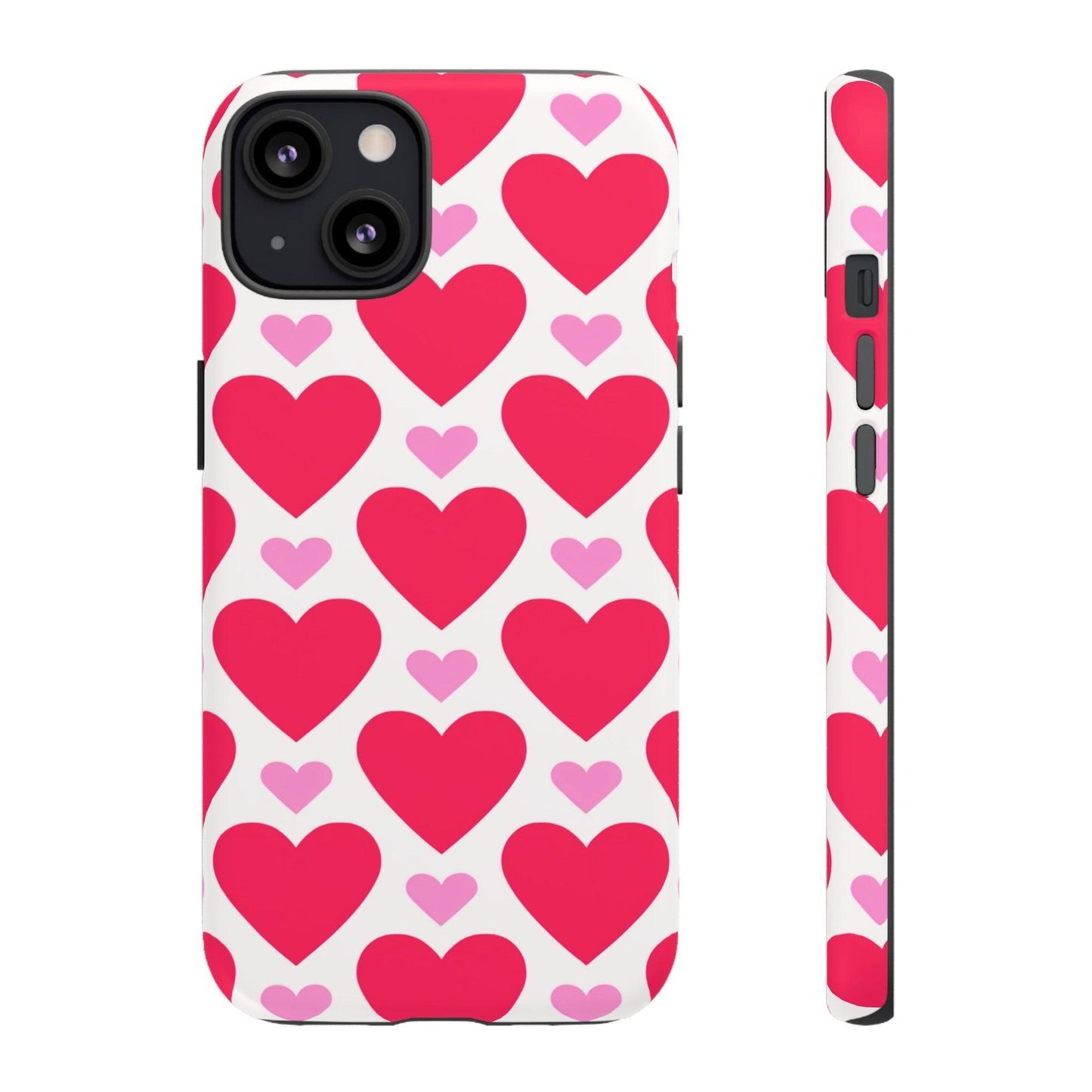 Tough Phone Case :" Eclectic Elegance Phone Case Collection" ( Hearts patterns)