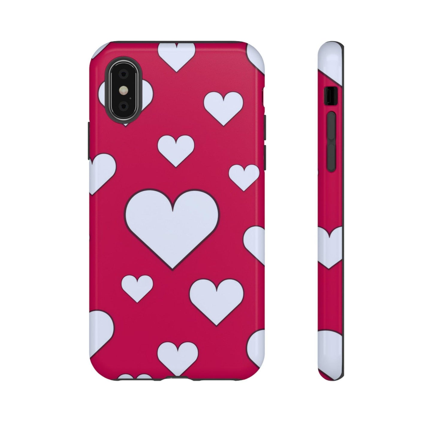 Tough Phone Case :" Eclectic Elegance Phone Case Collection" ( Hearts patterns)