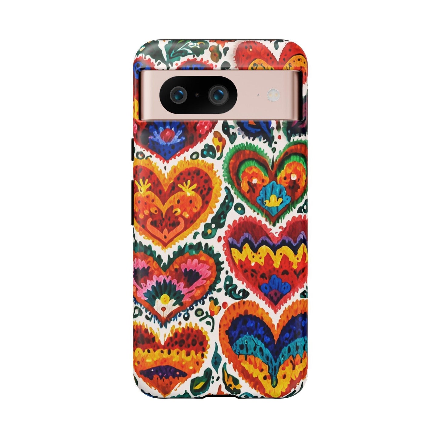 Tough Phone Case :" Eclectic Elegance Phone Case Collection" ( Hearts patterns)