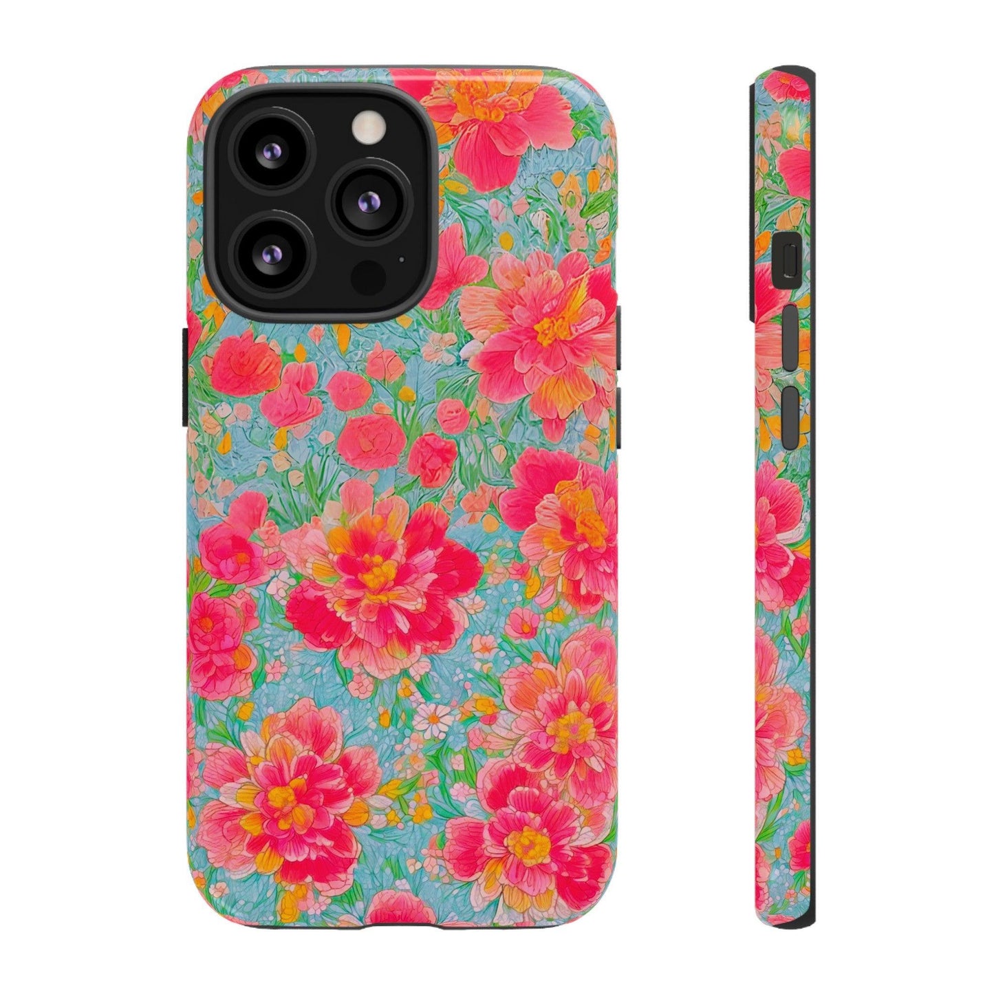 Tough Cellphone Case :" Eclectic Elegance Phone Case Collection" ( Floral patterns)