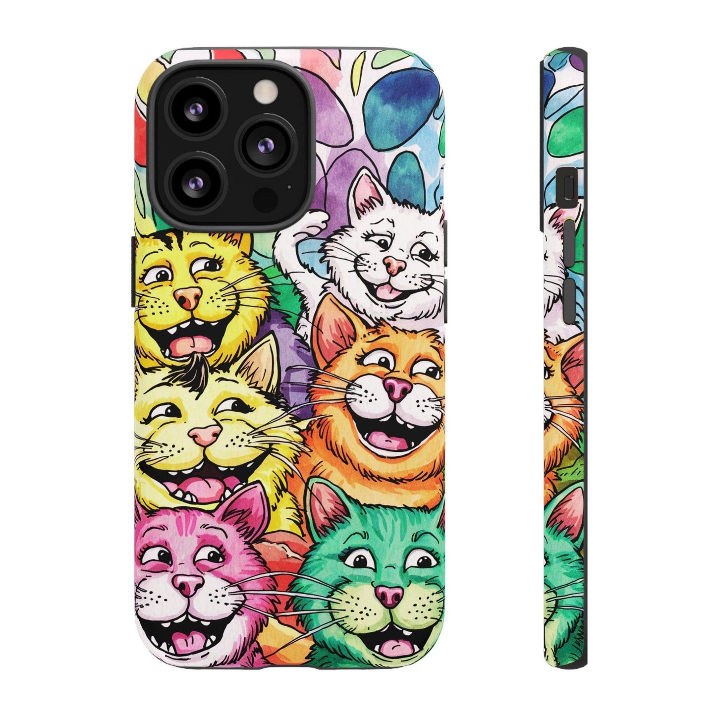 Cat Lovers Collection Tough Cellphone Case - Cosmic Creations by Karen