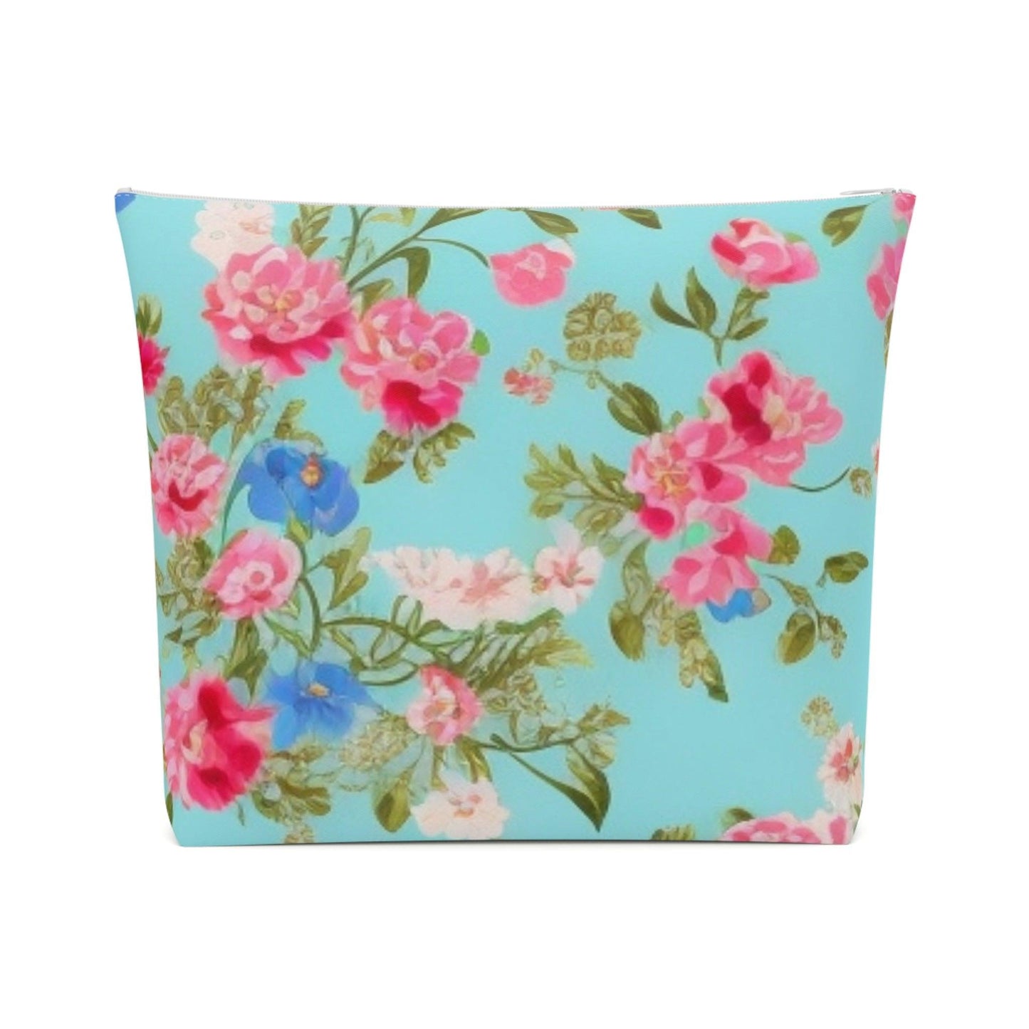 Colorful Floral Cotton Cosmetic Bag Vibrant and Stylish Makeup Bag, Perfect for Personal Use & Gifts - Cosmic Creations by Karen