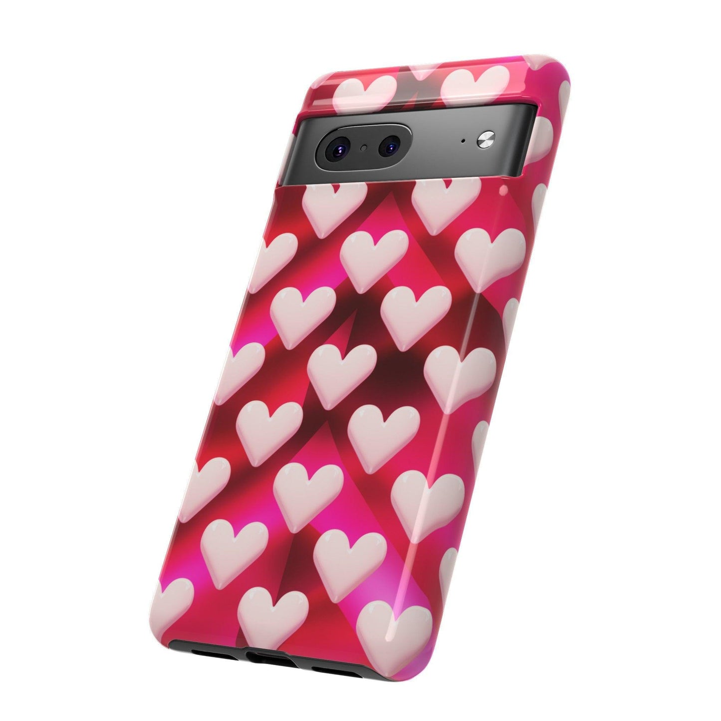 Tough Cellphone Case :" Eclectic Elegance Phone Case Collection" ( Hearts patterns)