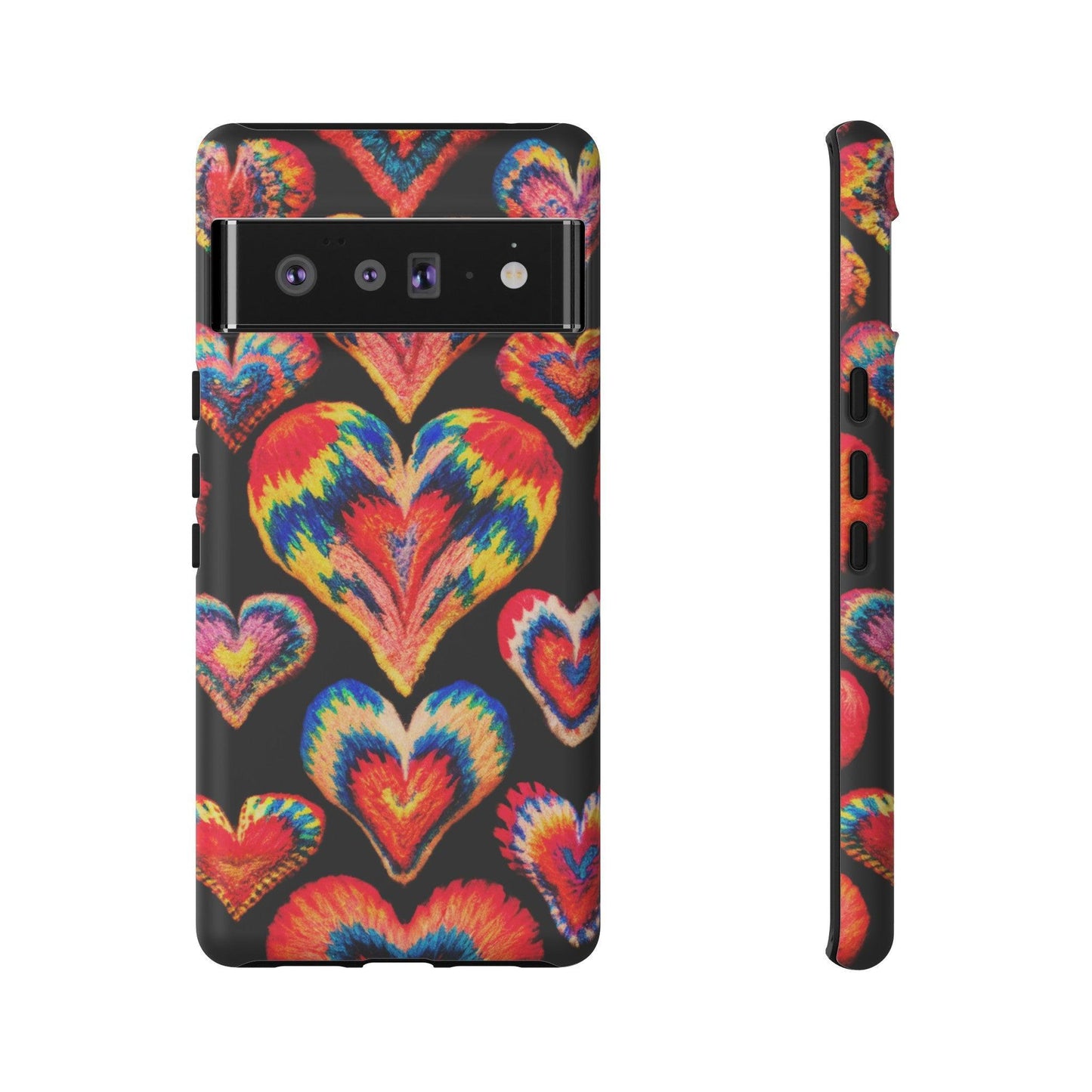 Tough Phone Case :" Eclectic Elegance Phone Case Collection" ( Hearts patterns)