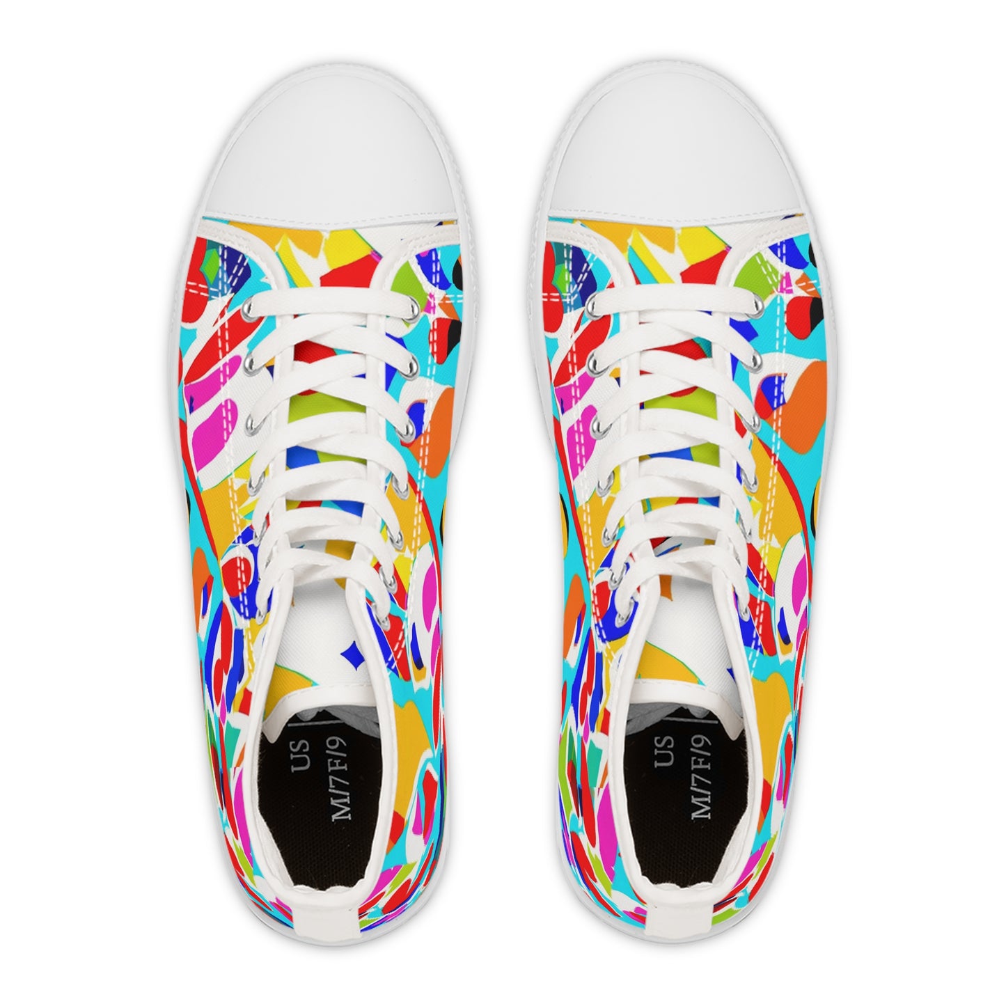 Awesome Abstract Colorful Design High Top Sneakers