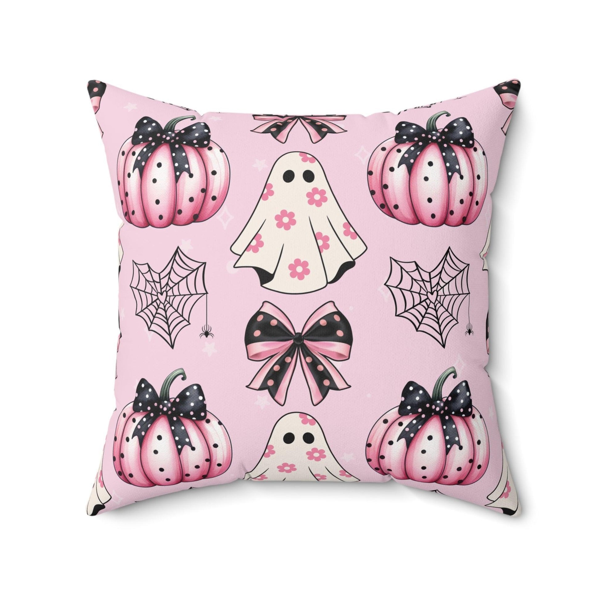 Coquette Halloween Pink Pillow - Cosmic Creations by Karen