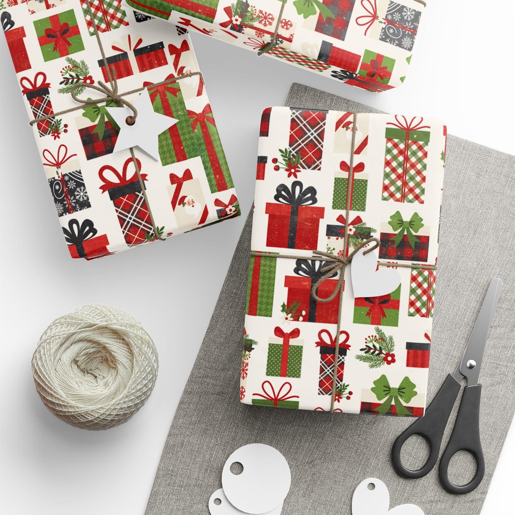 Festive Christmas Holiday Wrapping Paper - Cosmic Creations by Karen