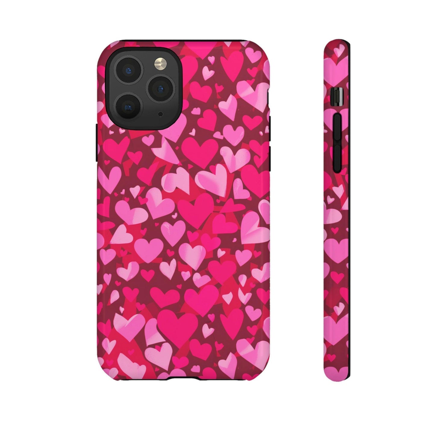 Tough Phone Case :" Eclectic Elegance Phone Case Collection" ( Hearts patterns)