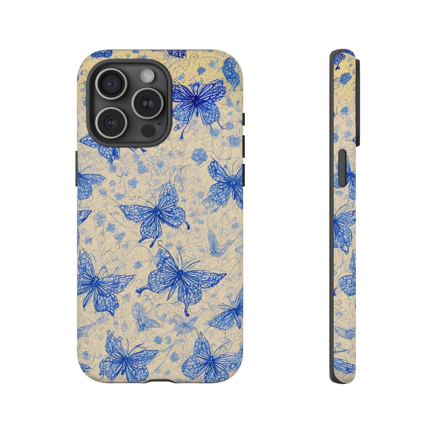 Tough Cellphone Case :" Eclectic Elegance Phone Case Collection" ( Butterflies patterns)