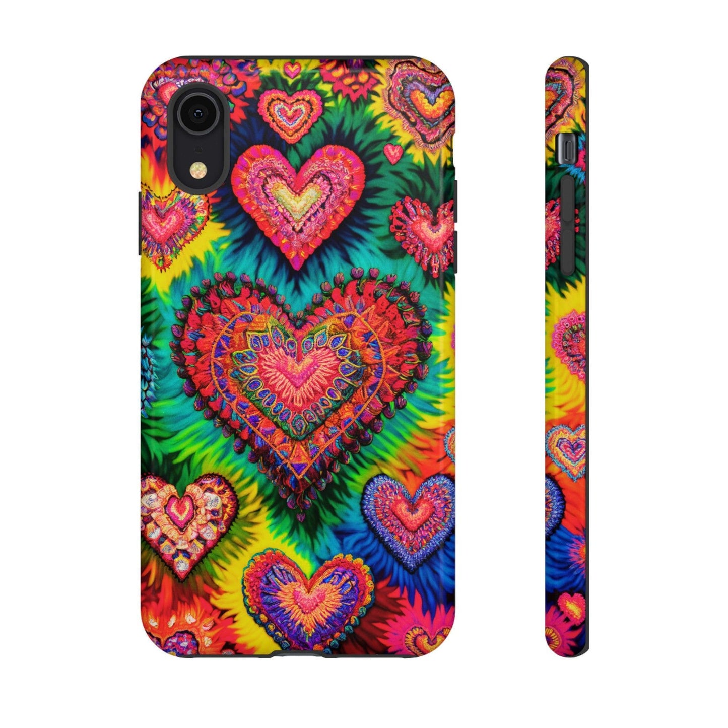 Tough Phone Case :" Eclectic Elegance Phone Case Collection" ( Hearts patterns)