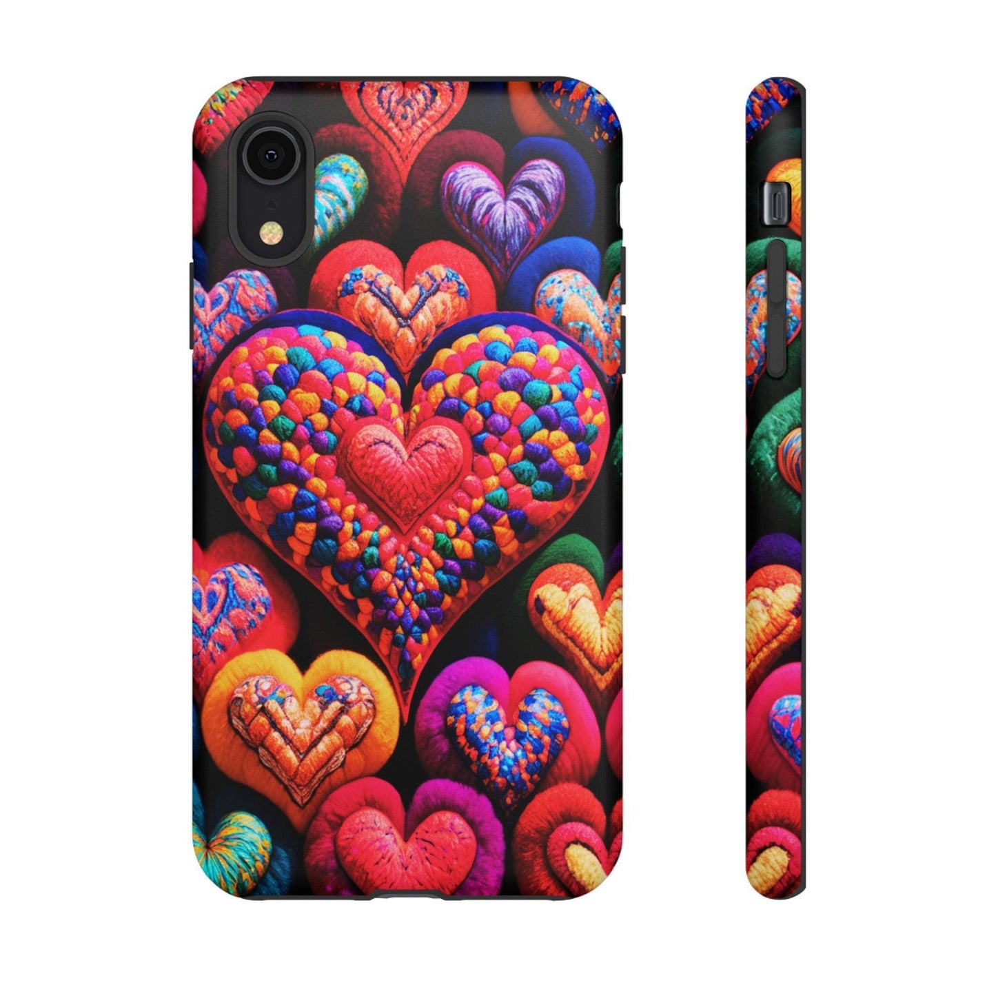 Tough Phone Case :" Eclectic Elegance Phone Case Collection" ( Hearts patterns)