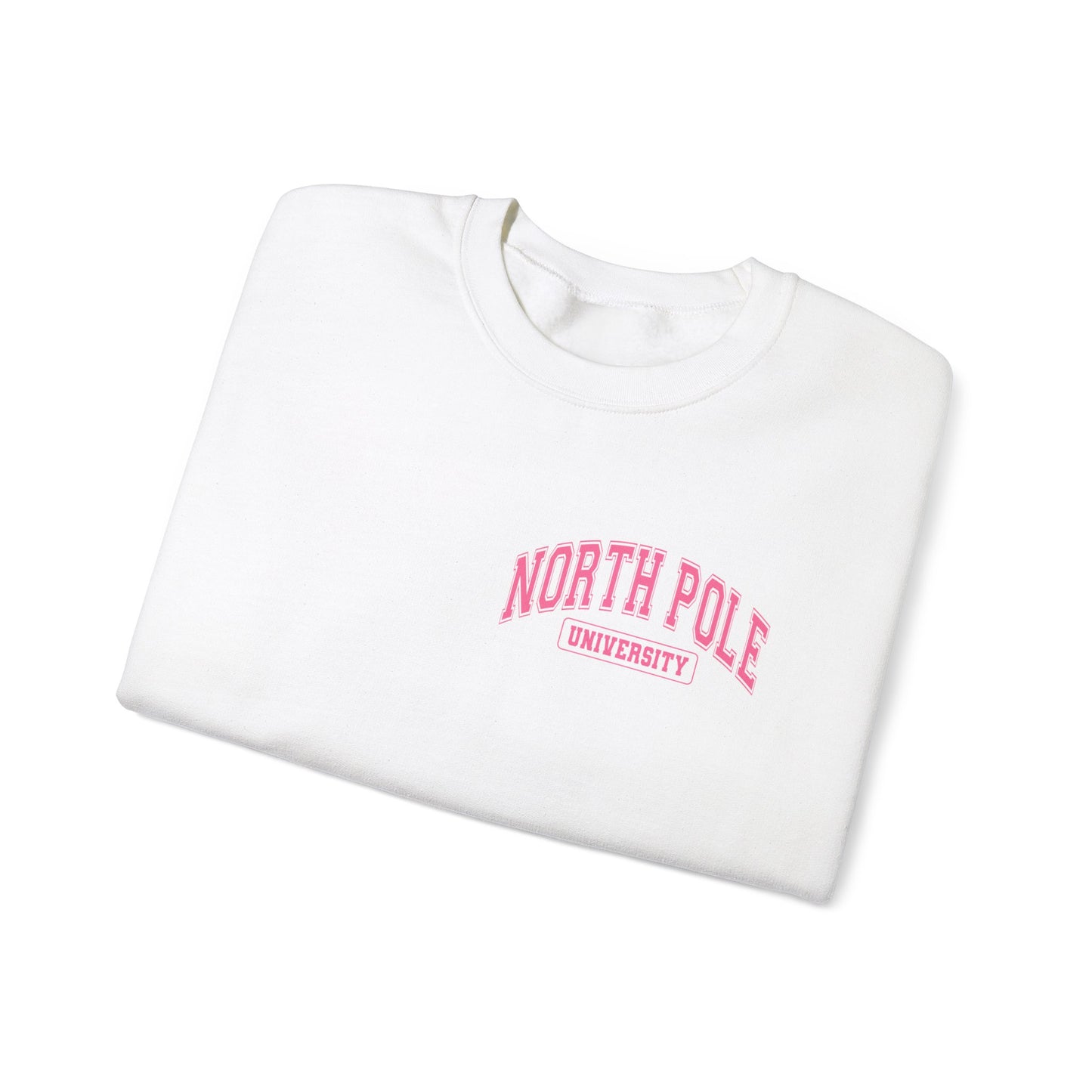 Christmas North Pole University Design  Unisex Crewneck Sweatshirt